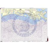 NOAA Nautical Chart 1116A: Mississippi River to Galveston (Oil and Gas Leasing Areas)